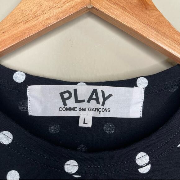 Comme des Garçons PLAY Polka-Dot Long Sleeve T-Shirt L - Picture 5 of 9